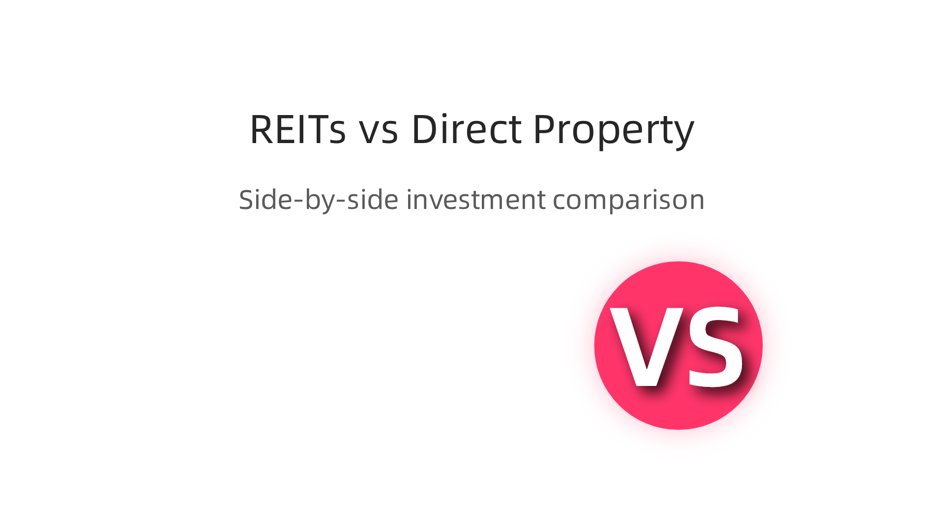 A side-by-side comparison of Real Estate Investment Trusts and direct property ownership in Dubai.