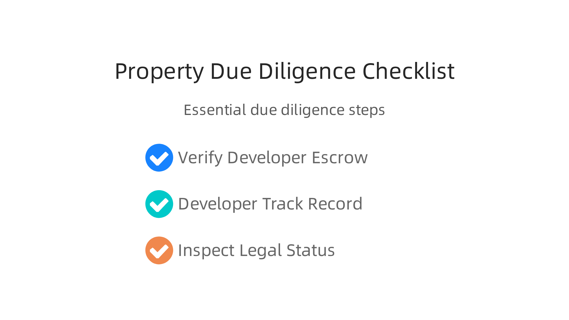 Essential due diligence steps for investors to ensure a safe property purchase in Dubai.