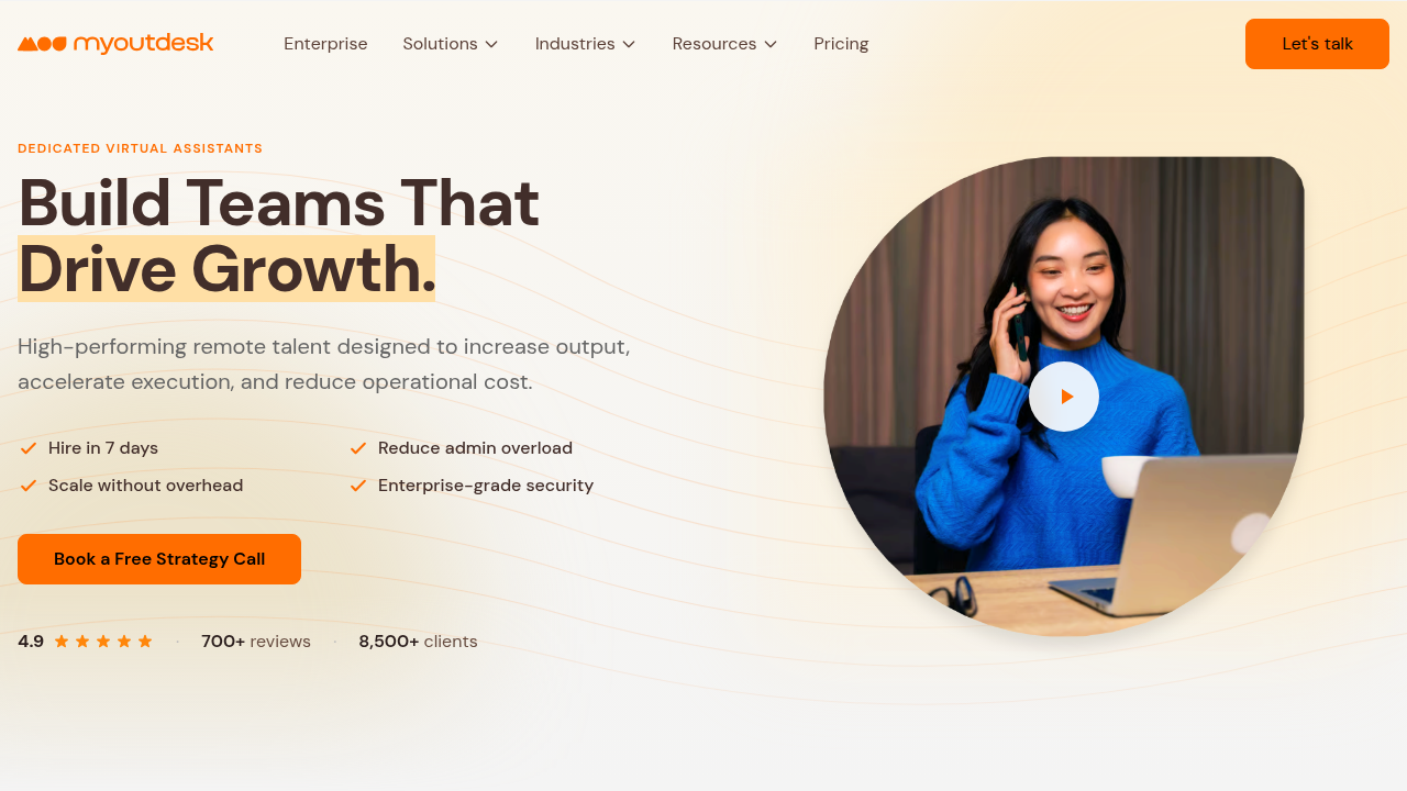 MyOutDesk's website, a source for insights on the best real estate CRM software.