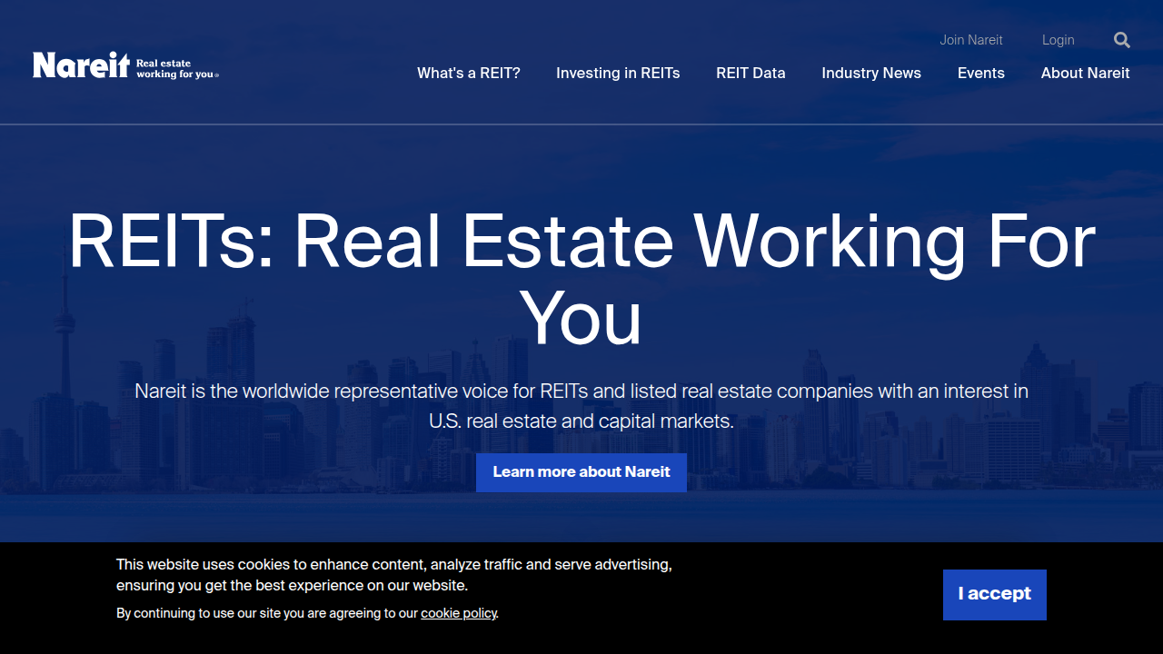 Visit Nareit for official data and insights into the global REIT market.
