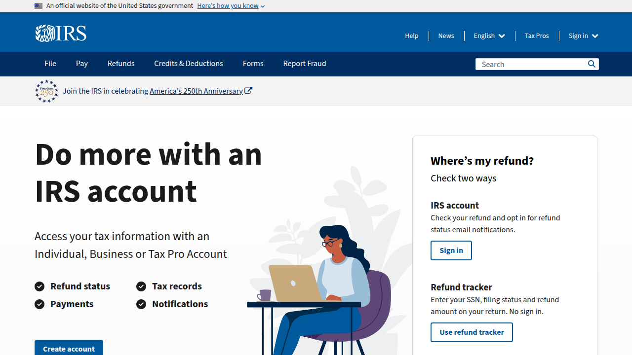 Screenshot of the IRS website, offering guidelines for recordkeeping relevant to business expenses.