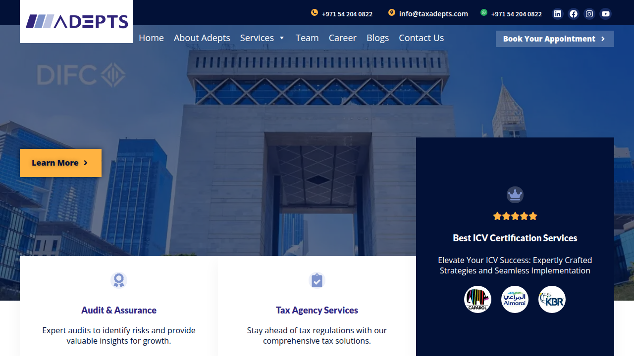 Taxadepts.com, a resource offering an ultimate checklist for UAE Corporate Tax compliance.